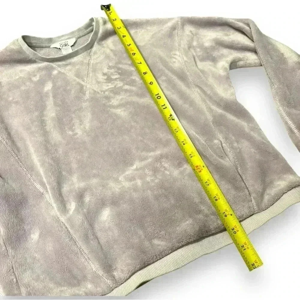 Athleta Girl Feelin Great 2.0 Sweatshirt Lilac Purple Size Lg/12 Crewneck Fleece - Picture 8 of 14